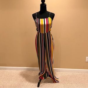 🚨Express Striped Cutout Waist Striped Jumpsuit!